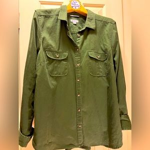 Merona Long sleeved green shirt XXL
